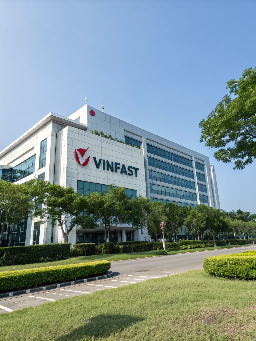 A modern office building in Phnom Penh, Cambodia, symbolizing FocusCore's presence and expertise in company formation within the Cambodian market. The image should convey professionalism and growth.
