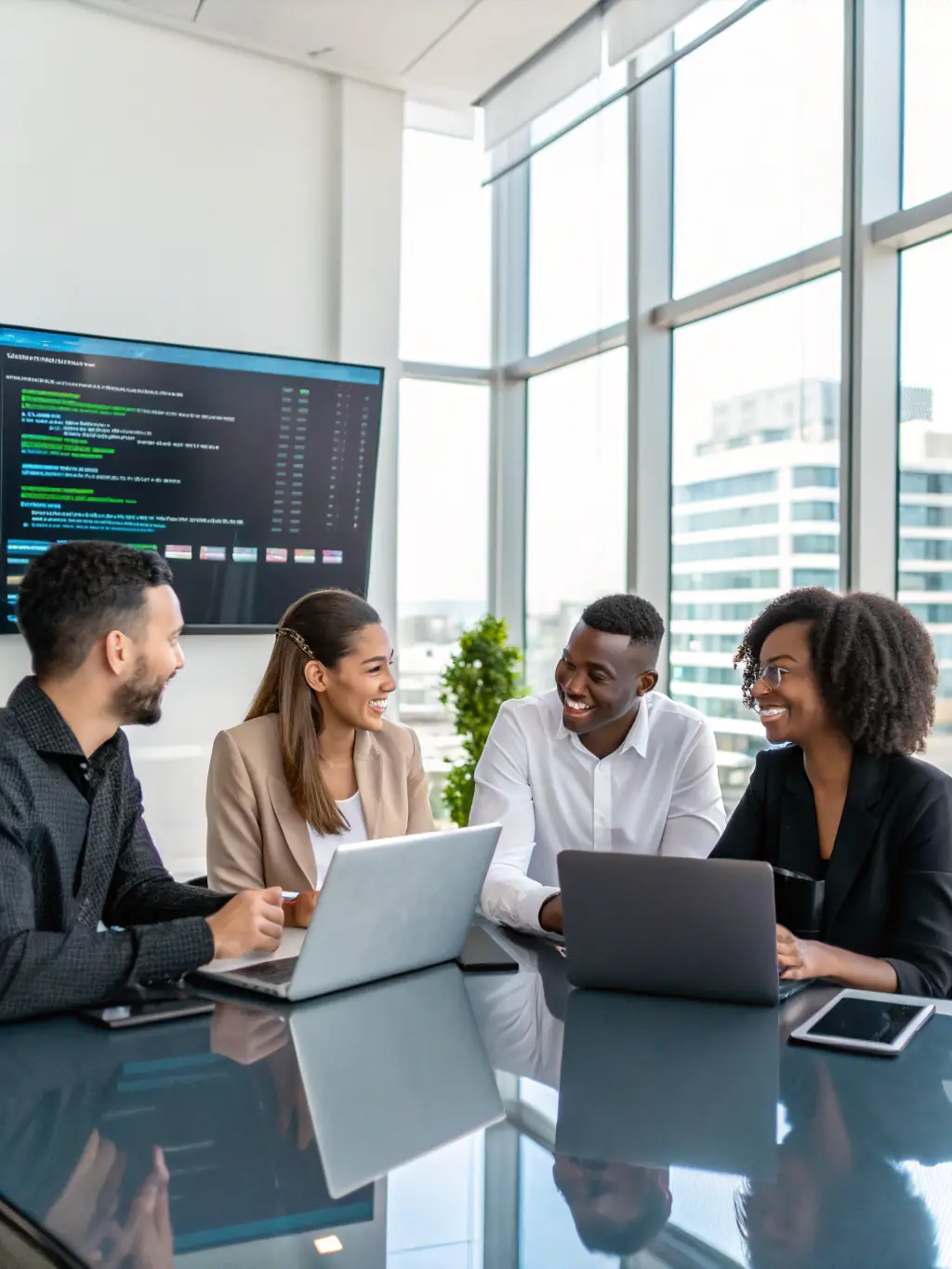 A diverse team working on HR outsourcing tasks, including recruitment, onboarding, and employee relations, demonstrating P&O's comprehensive HR solutions.