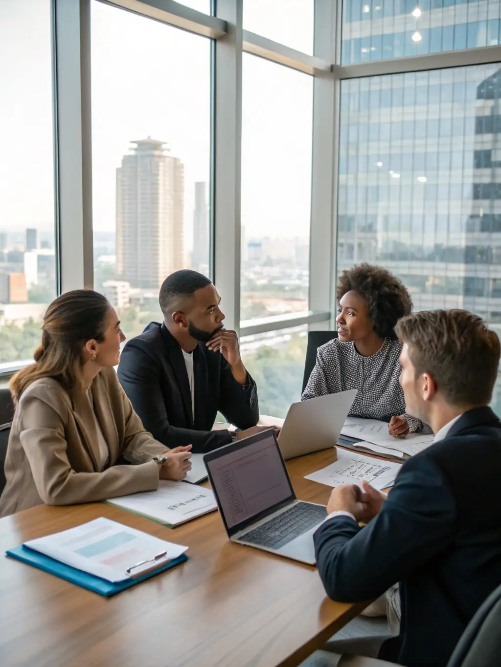 A diverse group of candidates participating in a recruitment workshop led by MyWorld Careers, highlighting the comprehensive recruitment strategies employed.